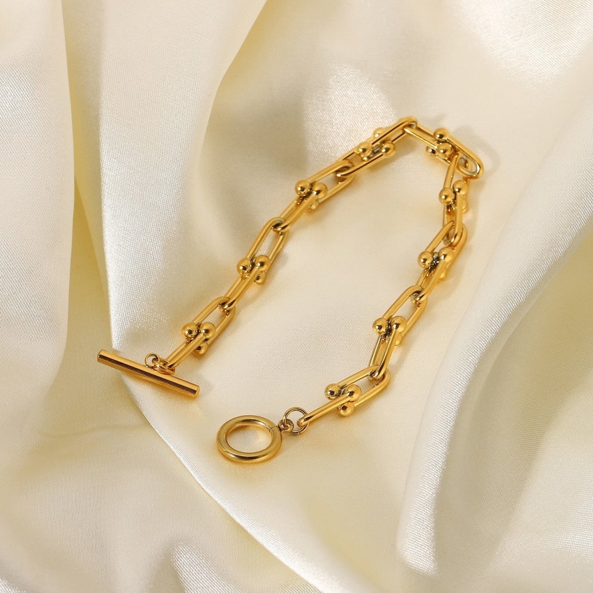 Pulseira Elo Cartier Longo Banho Ouro 18k