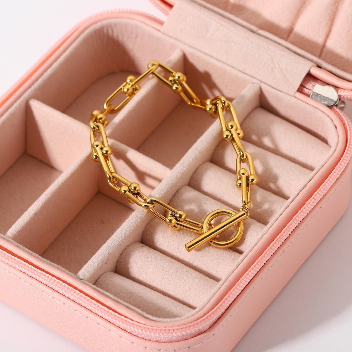 Pulseira Elo Cartier Longo Banho Ouro 18k