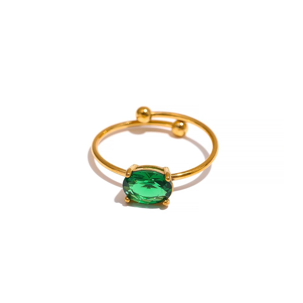 Anel Feminino Ajustável Zircônia Mazzani
