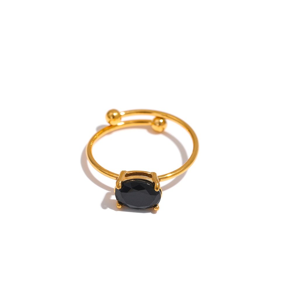 Anel Feminino Ajustável Zircônia Mazzani