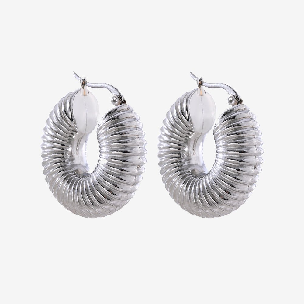 Brinco Argola Lacraia Banhado Ouro 18K