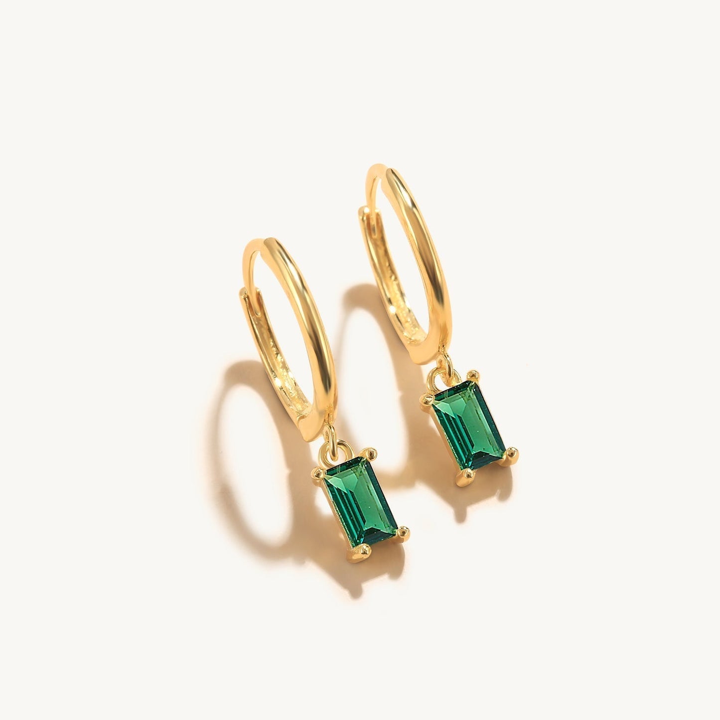 Brinco de Argola Safira Banhado Ouro 18K