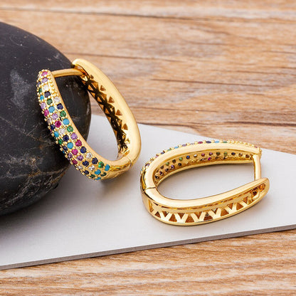 Brinco Colors Deluxe Banhado a Ouro 18K