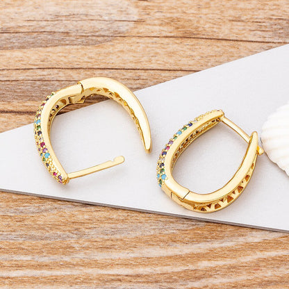 Brinco Colors Deluxe Banhado a Ouro 18K