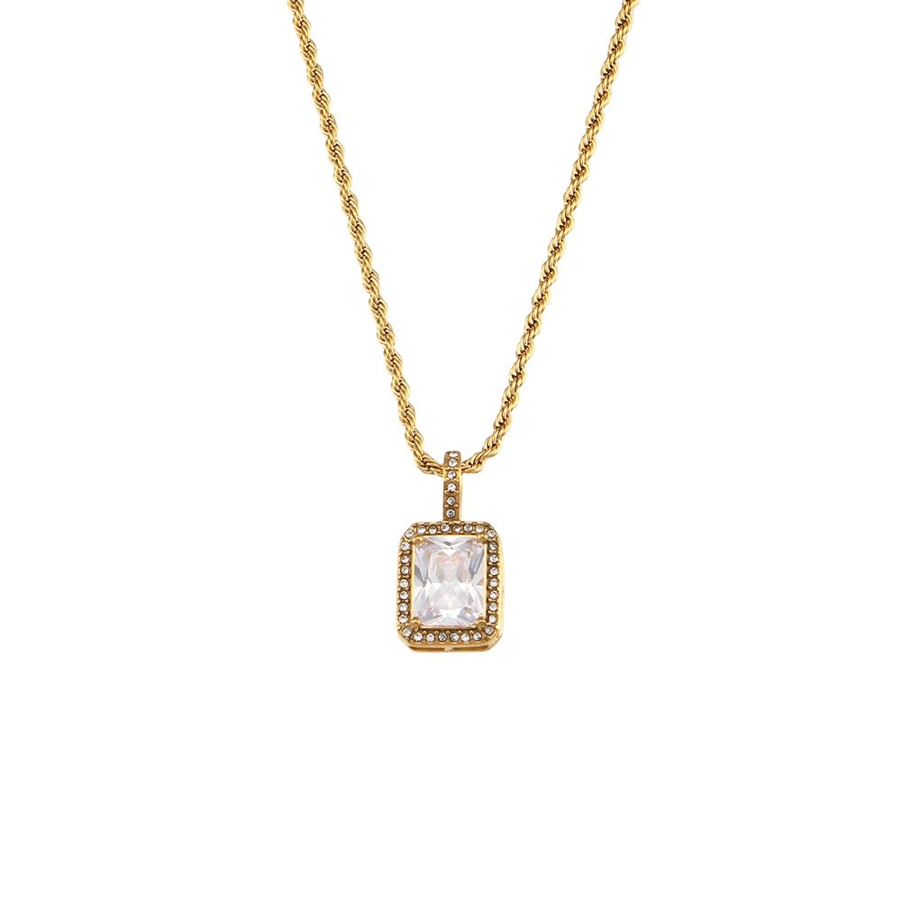 Colar Baiano Pedra Elegancy-cristal