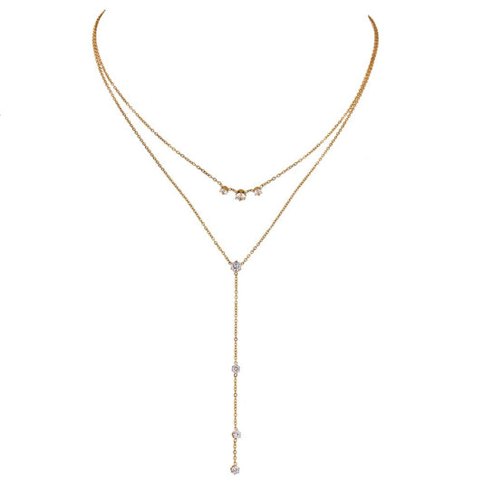 Colar Gravatinha Scarlet Banhado Ouro