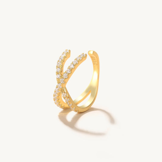 Piercing Fake Ear Cuff Banhado Ouro 18k